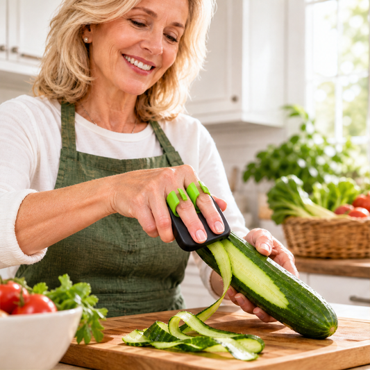 Peelwick – Two-Finger Grip Stainless Steel Blade Vegetable Peeler + 50% OFF lifestyle