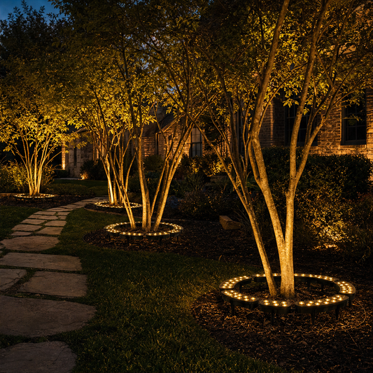 Haloglen – Solar 360° Ring Tree Lights, Weatherproof LED Glow + 50% OFF lifestyle
