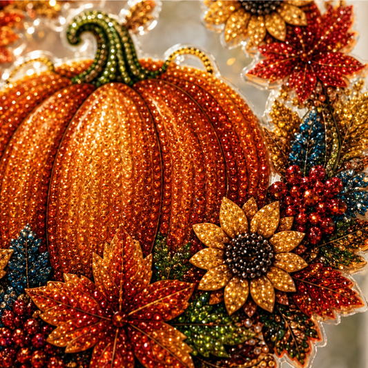 Harvestwick – Sparkling Faceted Gem Fall Pumpkin Wreath Kit + 50% OFF lifestyle