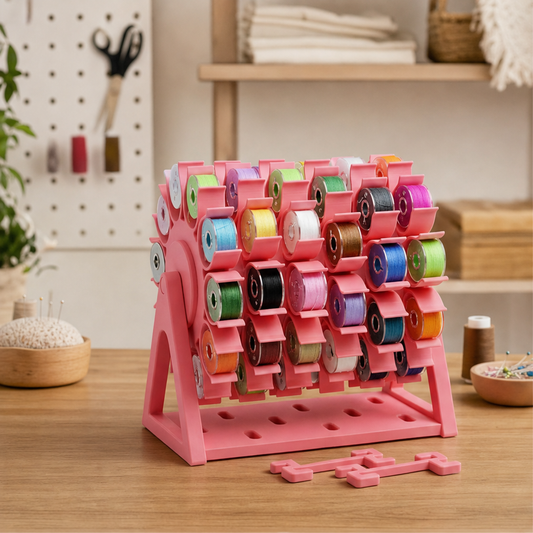 Spoolwick – Rotating 60-Spool Locking Thread Organizer + 50% OFF lifestyle