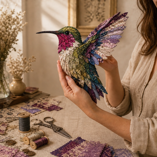 Featherbloom – No-Sew Layered Fabric Hummingbird DIY Craft Kit + 50% OFF lifestyle