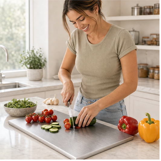 Steravel – Double-Sided 304 Steel, Mould-Resistant Cutting Board + 50% OFF lifestyle
