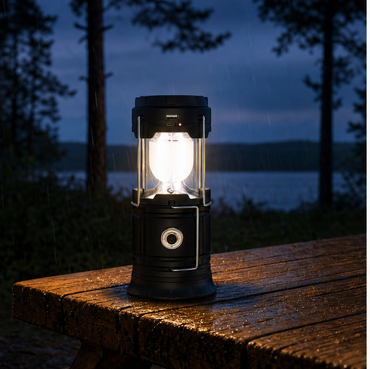 Glowforge Camp – Solar & USB Rechargeable 3-in-1 Flame Lantern + 50% OFF lifestyle