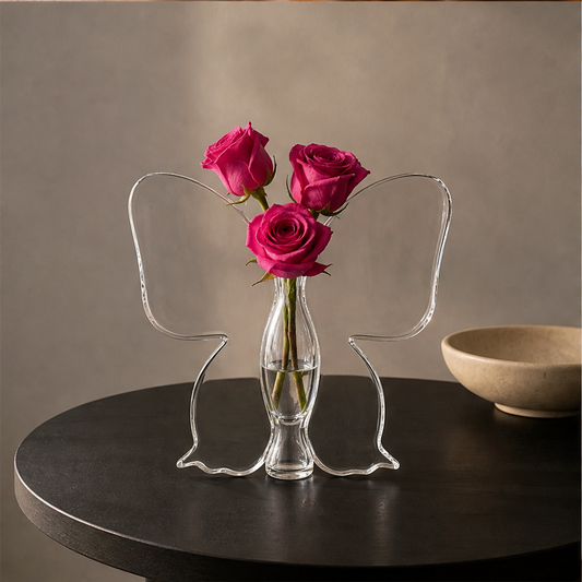 Fernlume – Butterfly Silhouette Glass Vase for Single-Stem Blooms + 50% OFF lifestyle