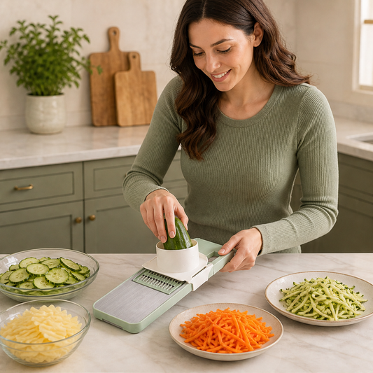 Croppa – 6-in-1 Interchangeable Blade Vegetable Slicer & Grater + 50% OFF lifestyle