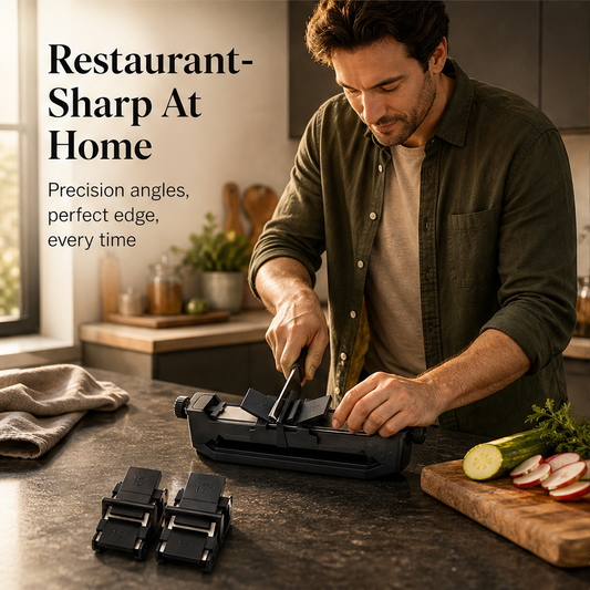 Edgewick – Guided 3-Angle Diamond Knife Sharpener + 50% OFF features