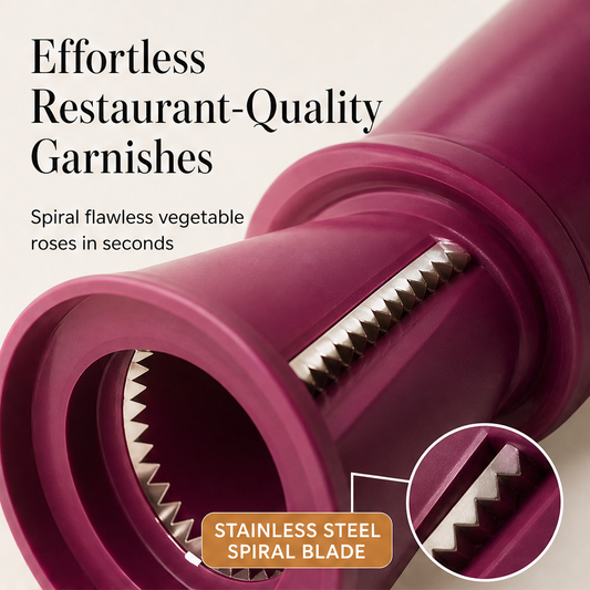 Petalcurl – Rose-Shaping Blade Manual Vegetable Spiralizer + 50% OFF features