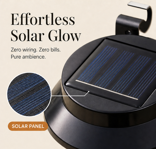 Emberglow – Solar Powered Waterproof LED Outdoor Wall Light + 50% OFF features