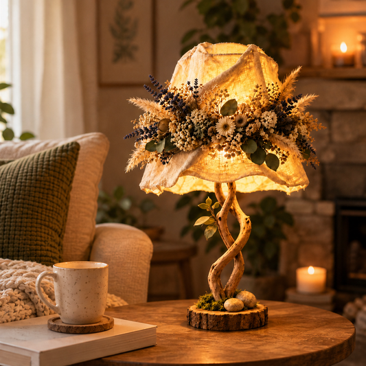 Woodlume – Cord-Free Botanical Accent Table Lamp + 50% OFF lifestyle