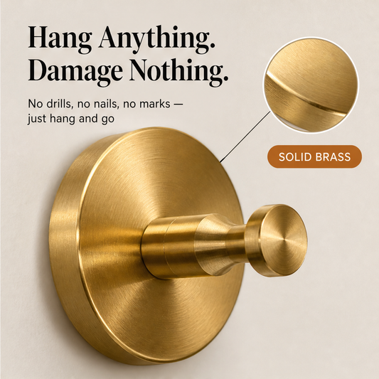 Grippendale – No-Drill Suction Wreath Hook, Holds up to 5kg + 1+1 FREE features
