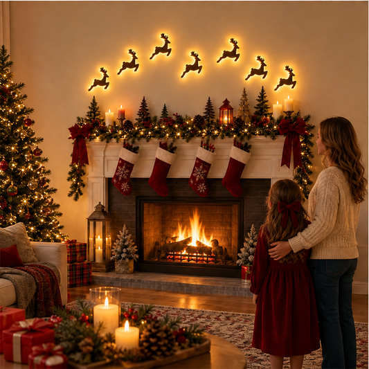 Amberdeer – Warm Glow LED Reindeer Wall Decorations + 50% OFF lifestyle