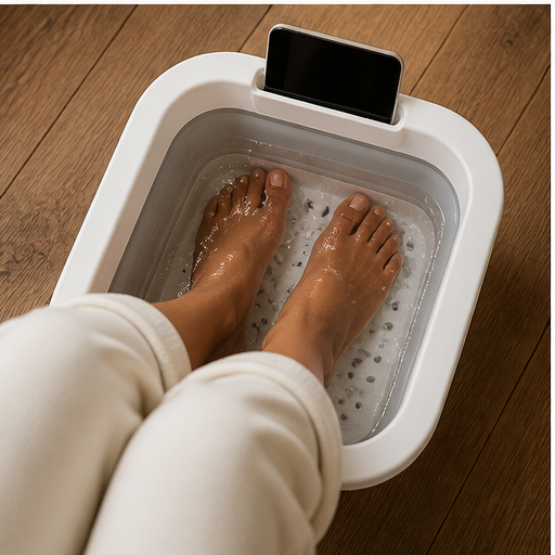 Solacrest – Foldable Acupressure Foot Spa Massage Tub lifestyle