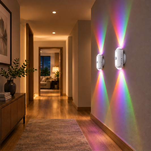 Auravance – Motion-Sensor Rechargeable RGB Wall Light + 50% OFF lifestyle