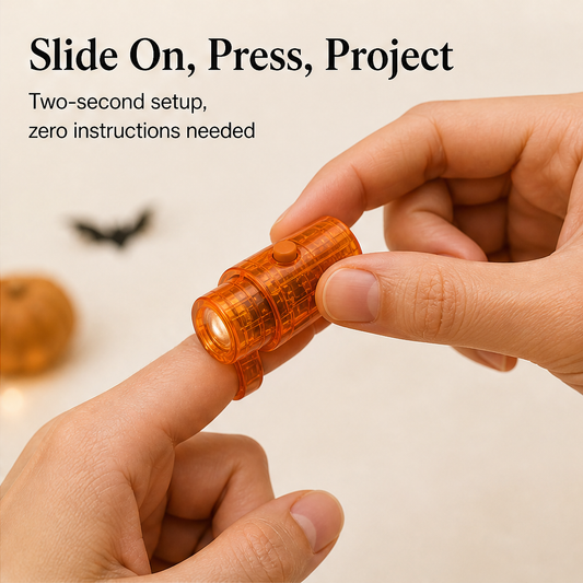Boowick – 36pc Finger Projector Lights, Halloween Party Favours + 1+1 FREE detail