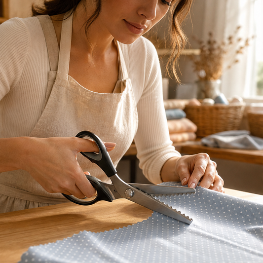Sernova – Serrated Zigzag Blades, No-Fray Edge Sewing Scissors + 50% OFF lifestyle