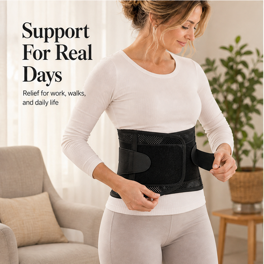 Corebrace – 4-Rod Breathable Adjustable Waist Support Brace + 50% OFF features