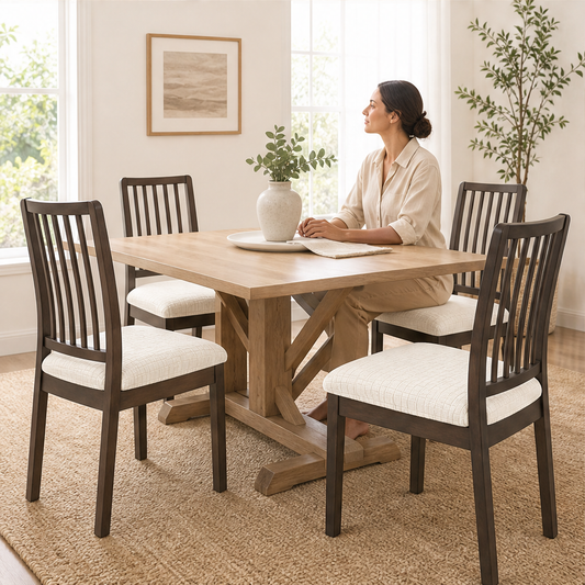 Snugloom – Snug-Fit Stain-Resistant Jacquard Dining Chair Cover + 50% OFF lifestyle