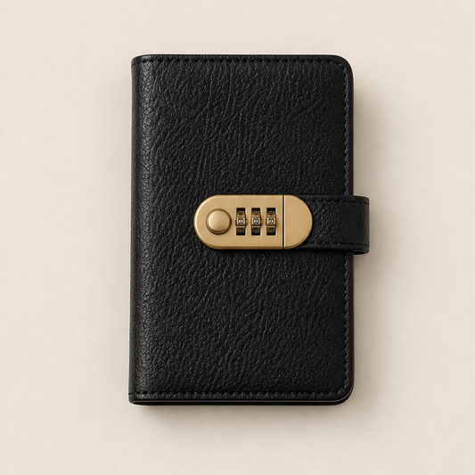 Vaultara – Combination Lock A6 Savings Notebook + 50% OFF Black