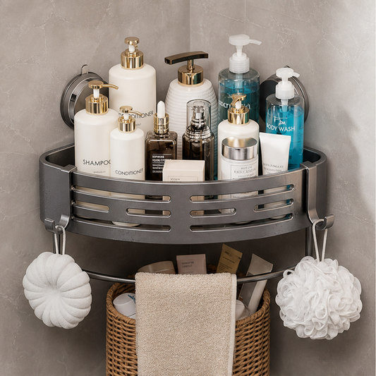 Corneva – No-Drill Suction Corner Caddy with Fast Drainage + 50% OFF lifestyle