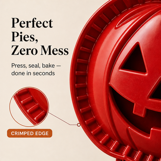 Crimwell – Seal & Shape Mini Pie Mould for Mess-Free Halloween Baking + 50% OFF features