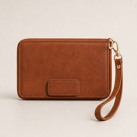 Casewick – 2-in-1 Magnetic Detachable PU Leather Wallet Phone Case + 50% OFF Cognac