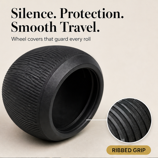 Rollguard – Silent Roll, Scuff-Proof Luggage Wheel Protection Covers + 50% OFF features