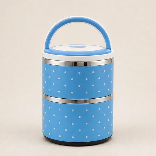 Warmcroft – Leak-Proof, Stackable Insulated Bento Box with Handle + 50% OFF Blue