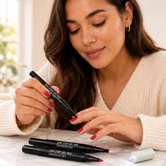 Enamelle – 3-in-1 One-Step Gel Nail Pen Kit | 18 Salon Colors – Buy 1, Get 1 FREE