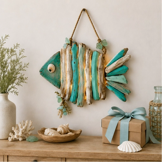 Driftlume – Warm LED Driftwood Fish Wall Decor with Remote & 8 Light Modes +50% OFF