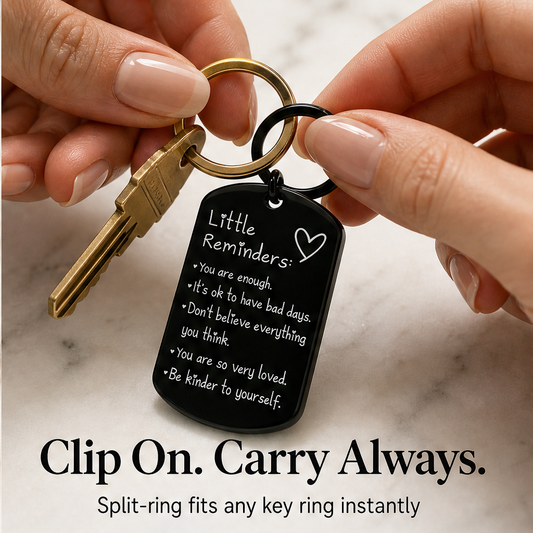Etchwell – Engraved Inspirational Stainless Steel Keychain + Buy 1 Get 1 FREE