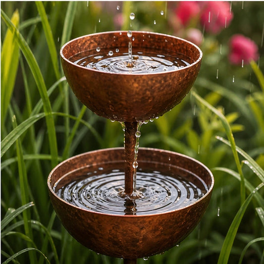 Wrenbrook – 3-Tier Rainwater Bird Bath & Wildlife Feeder Stake + 50% OFF