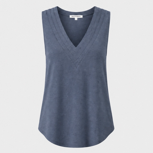 Lerelle™ – Layered V-Neck Loose Fit Sleeveless Tank Top + 50% OFF
