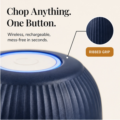 Prepwell – Cordless Rechargeable Mini Electric Food Processor + 50% OFF
