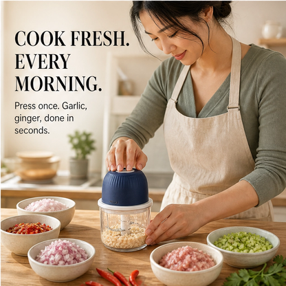 Prepwell – Cordless Rechargeable Mini Electric Food Processor + 50% OFF