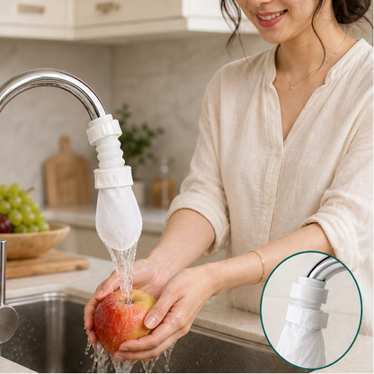 Clarivo – Slip-On Faucet Filter for Rust & Sediment, No-Tool Install (50 Pack + 10 Straps) + 50% OFF