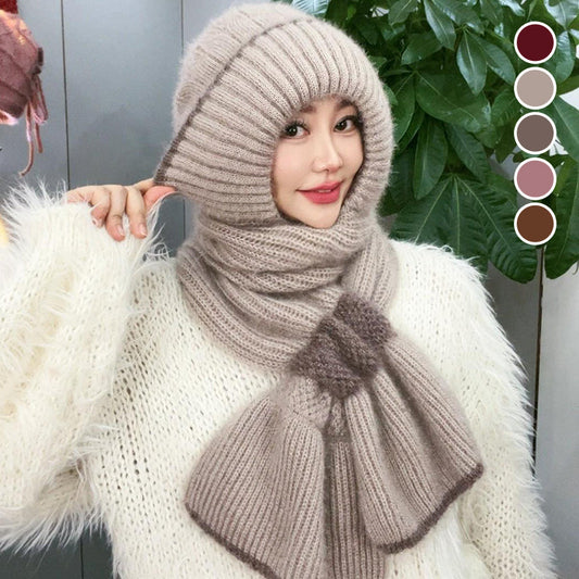 The ThermoKnit Scarf-Hat - Your Head, Ears, and Neck Protected + 50% OFF