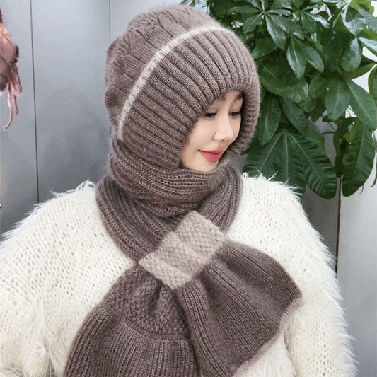 The ThermoKnit Scarf-Hat - Your Head, Ears, and Neck Protected + 50% OFF