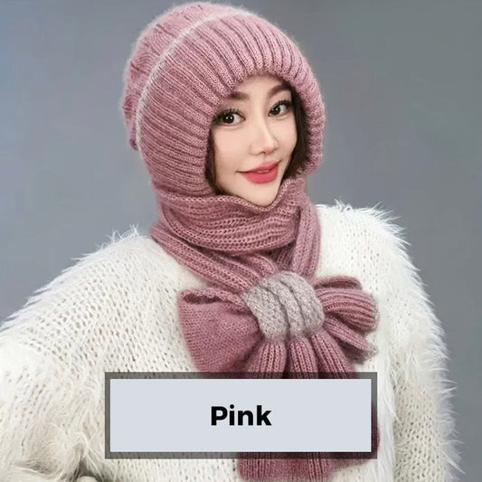 The ThermoKnit Scarf-Hat - Your Head, Ears, and Neck Protected + 50% OFF