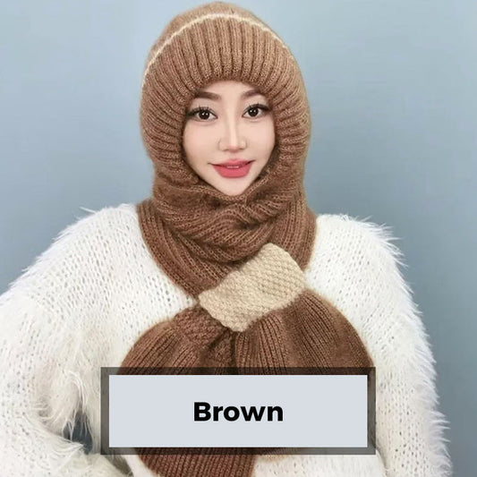 The ThermoKnit Scarf-Hat - Your Head, Ears, and Neck Protected + 50% OFF