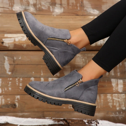 The Effortless Zip Boot - Stylish, Water-Resistant, and Anti-Slip + 50% OFF