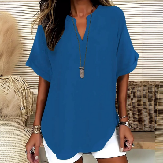 The AuraBreeze Muslin Blouse — Effortless Summer Elegance + 50% Off