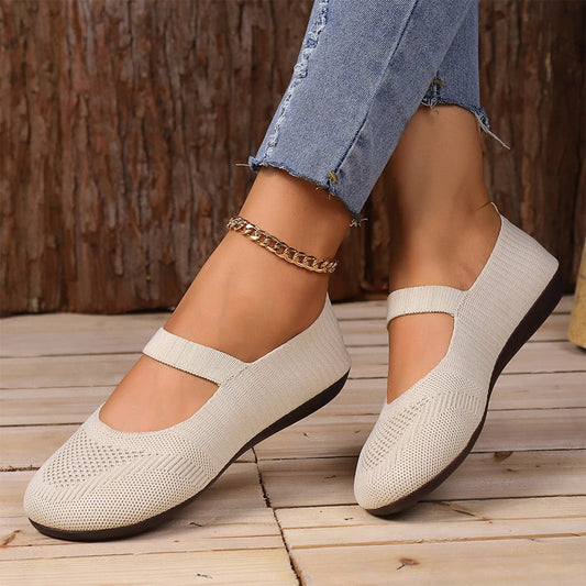 Driftwell™ – Breathable Knit Cushioned Slip-On Flats for Women + 50% OFF