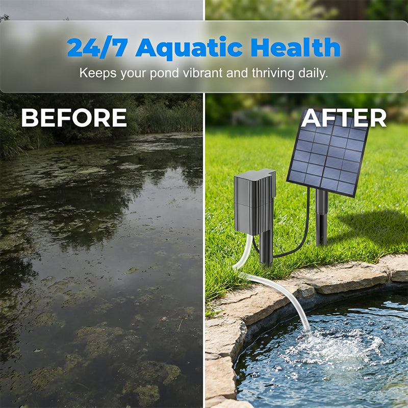 Sunbrook™ – Solar-Powered Pond Aerator with High-Efficiency Panel & Easy Setup + 50% OFF