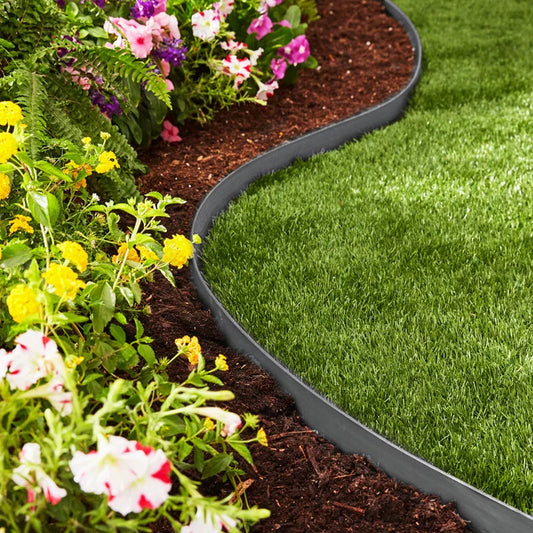 Vergemont – No-Dig Weatherproof Lawn Edging Roll with 30 Anchor Spikes + 50% OFF