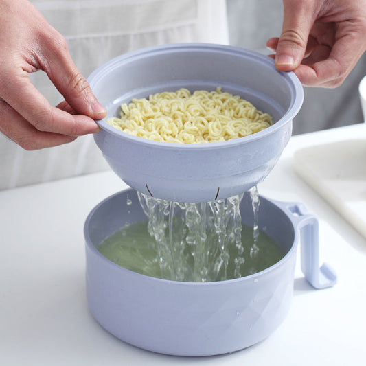 Umara™ – Ramen Bowl Set with Noodle Strainer, Lid & Utensils + 50% OFF