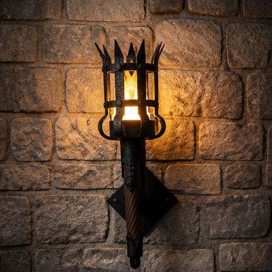 Emberwick – Flickering Flame Medieval Torch Wall Sconce + Buy 1 Get 1 FREE