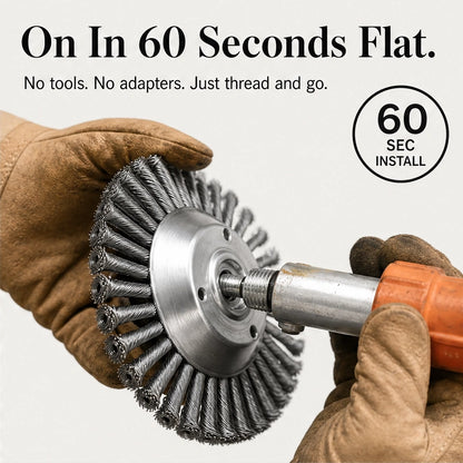 TrimForge – 360° Steel Wire Trimmer Head for Tough Weeds & Overgrowth + 50% OFF