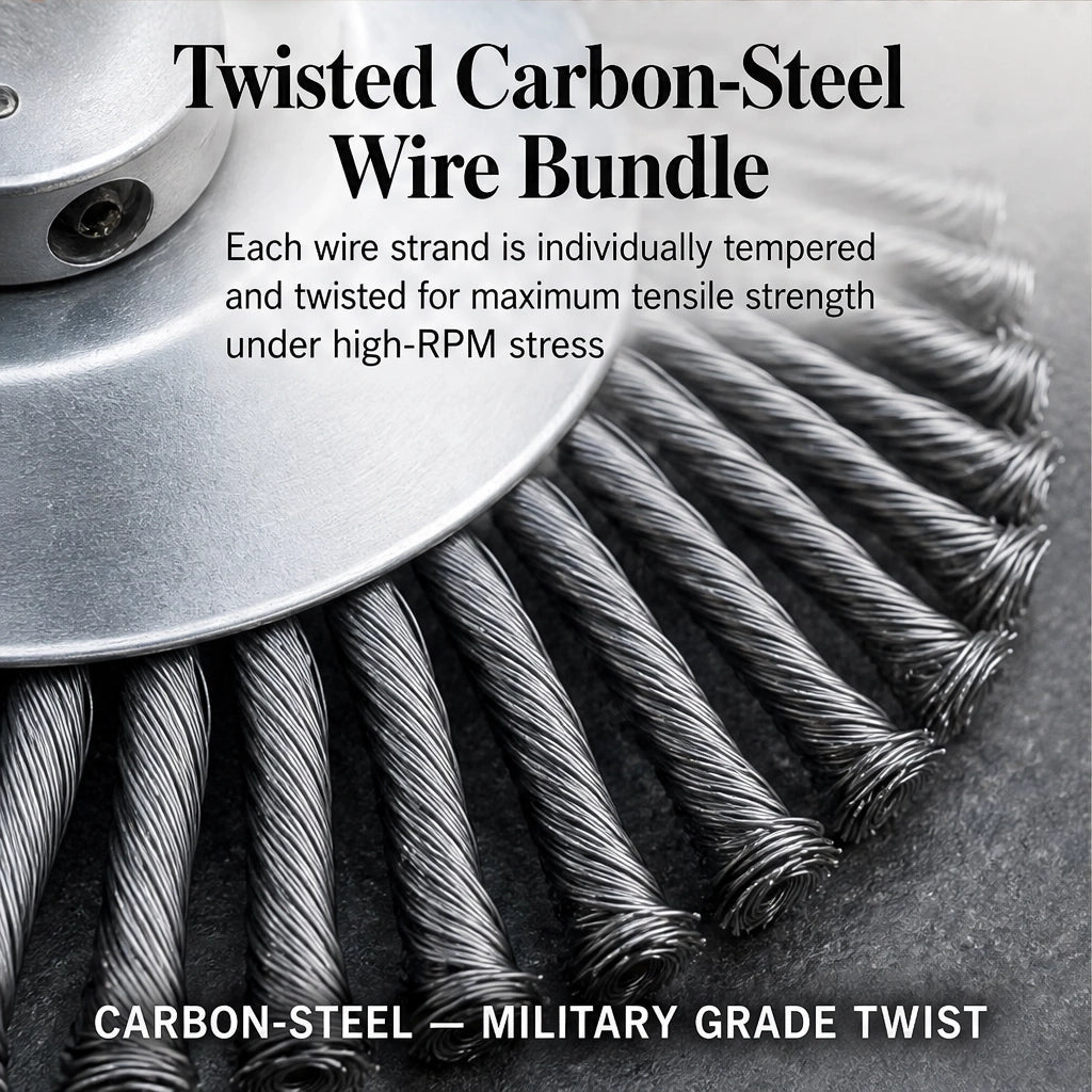 TrimForge – 360° Steel Wire Trimmer Head for Tough Weeds & Overgrowth + 50% OFF